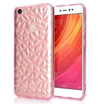 Diamond Pattern Shining Soft TPU Phone Back Cover for Xiaomi Redmi Note 5A - Pink