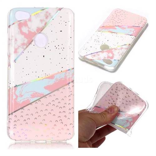 Matching Color Marble Pattern Bright Color Laser Soft TPU Case for Xiaomi Redmi Note 5A