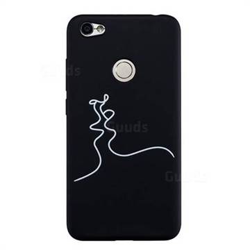 Kiss Stick Figure Matte Black TPU Phone Cover for Xiaomi Redmi Note 5A
