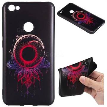 Sun Chimes 3D Embossed Relief Black TPU Back Cover for Xiaomi Redmi Note 5A