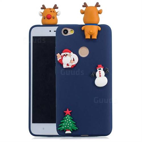 Navy Elk Christmas Xmax Soft 3D Silicone Case for Xiaomi Redmi Note 5A