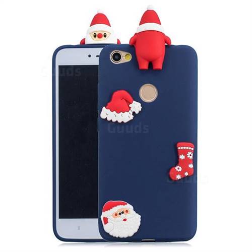 Navy Santa Claus Christmas Xmax Soft 3D Silicone Case for Xiaomi Redmi Note 5A