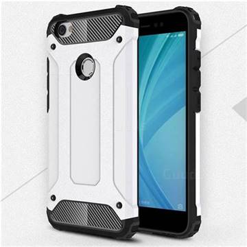 King Kong Armor Premium Shockproof Dual Layer Rugged Hard Cover for Xiaomi Redmi Note 5A - White