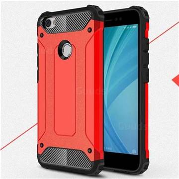 King Kong Armor Premium Shockproof Dual Layer Rugged Hard Cover for Xiaomi Redmi Note 5A - Big Red