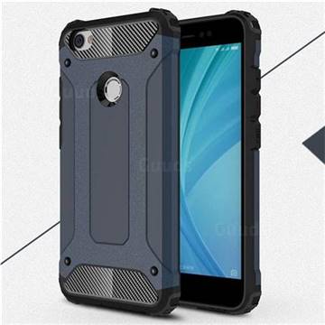 King Kong Armor Premium Shockproof Dual Layer Rugged Hard Cover for Xiaomi Redmi Note 5A - Navy