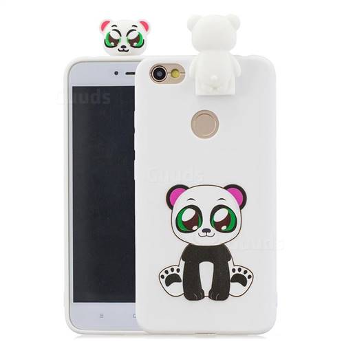 Panda Soft 3D Climbing Doll Stand Soft Case for Xiaomi Redmi Note