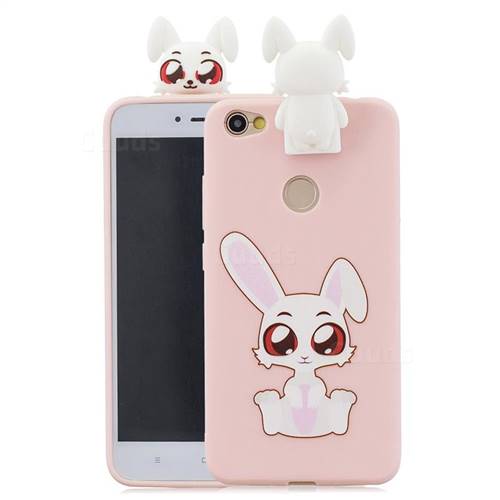 Cute Rabbit Soft 3D Climbing Doll Stand Soft Case for Xiaomi Redmi Note 5A