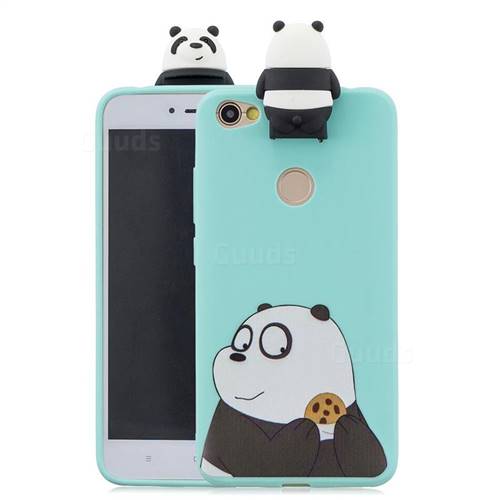Striped Bear Soft 3D Climbing Doll Stand Soft Case for Xiaomi Redmi Note 5A