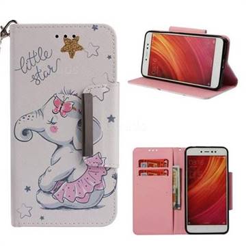 Skirt Jumbo Big Metal Buckle PU Leather Wallet Phone Case for Xiaomi Redmi Note 5A