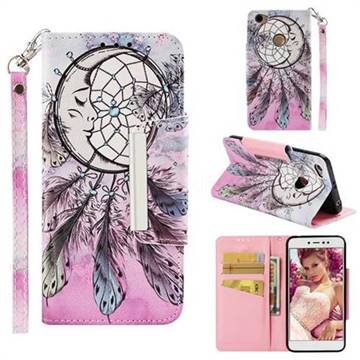 Angel Monternet Big Metal Buckle PU Leather Wallet Phone Case for Xiaomi Redmi Note 5A
