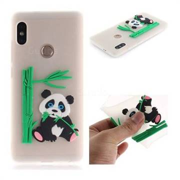 Panda Eating Bamboo Soft 3D Silicone Case for Xiaomi Redmi Note 5 Pro - Translucent
