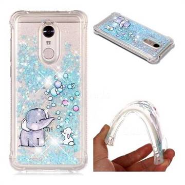 Bubble Jumbo Rabbit Dynamic Liquid Glitter Sand Quicksand Star TPU Case for Xiaomi Redmi Note 5 Pro