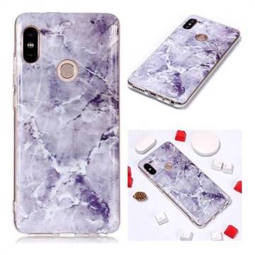 Light Gray Soft TPU Marble Pattern Phone Case for Xiaomi Redmi Note 5 Pro