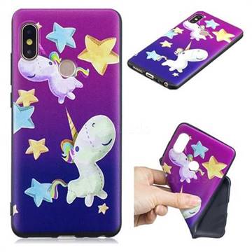 Pony 3D Embossed Relief Black TPU Cell Phone Back Cover for Xiaomi Redmi Note 5 Pro