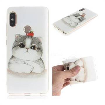 Cute Tomato Cat IMD Soft TPU Cell Phone Back Cover for Xiaomi Redmi Note 5 Pro