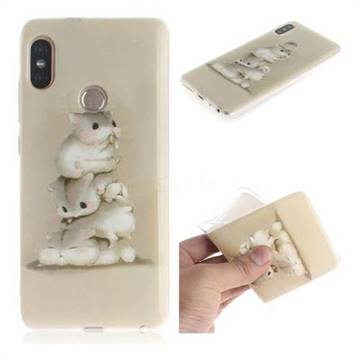Three Squirrels IMD Soft TPU Cell Phone Back Cover for Xiaomi Redmi Note 5 Pro