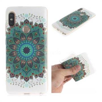 Peacock Mandala IMD Soft TPU Cell Phone Back Cover for Xiaomi Redmi Note 5 Pro