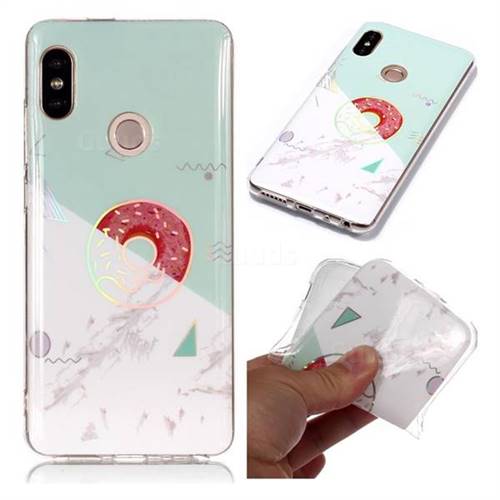 Donuts Marble Pattern Bright Color Laser Soft TPU Case for Xiaomi Redmi Note 5 Pro