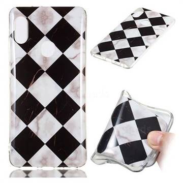 Black and White Matching Soft TPU Marble Pattern Phone Case for Xiaomi Redmi Note 5 Pro