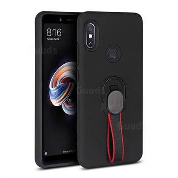 Raytheon Multi-function Ribbon Stand Back Cover for Xiaomi Redmi Note 5 Pro - Black