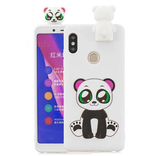 Panda Soft 3D Climbing Doll Stand Soft Case for Xiaomi Redmi Note 5 Pro
