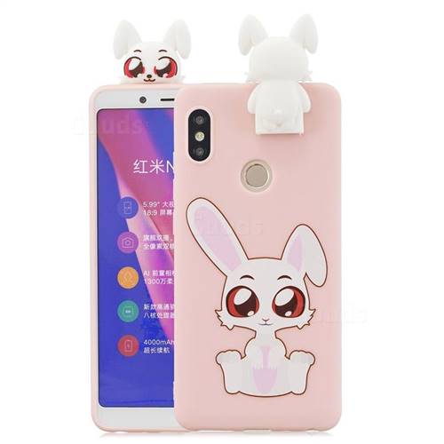 Cute Rabbit Soft 3D Climbing Doll Stand Soft Case for Xiaomi Redmi Note 5 Pro