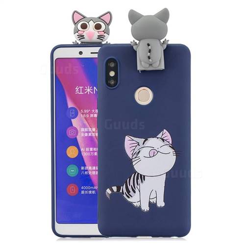 Grinning Cat Soft 3D Climbing Doll Stand Soft Case for Xiaomi Redmi Note 5 Pro