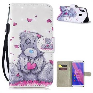 Love Panda 3D Painted Leather Wallet Phone Case for Xiaomi Redmi Note 5 Pro