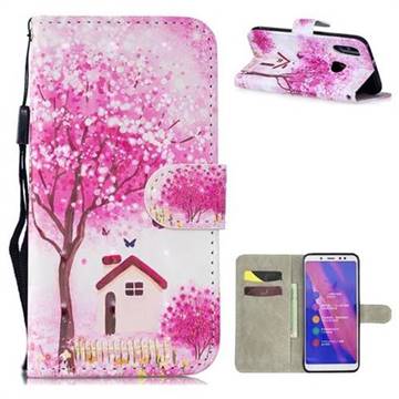 Tree House 3D Painted Leather Wallet Phone Case for Xiaomi Redmi Note 5 Pro