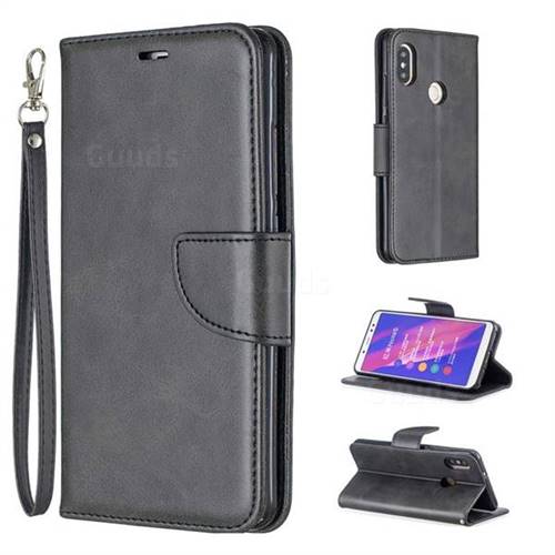 Classic Sheepskin PU Leather Phone Wallet Case for Xiaomi Redmi Note 5 Pro - Black