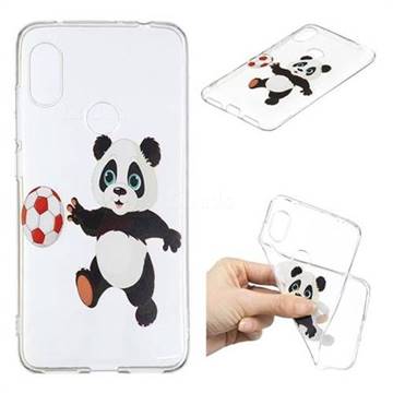Football Panda Super Clear Soft TPU Back Cover for Mi Xiaomi Redmi Note 6
