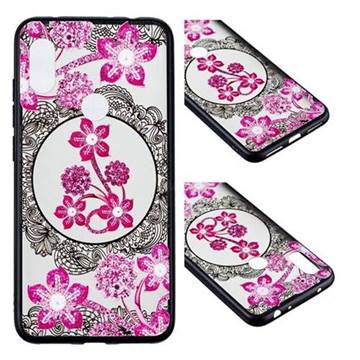 Daffodil Lace Diamond Flower Soft TPU Back Cover for Mi Xiaomi Redmi Note 6