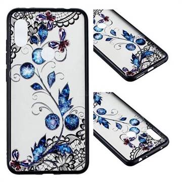 Butterfly Lace Diamond Flower Soft TPU Back Cover for Mi Xiaomi Redmi Note 6