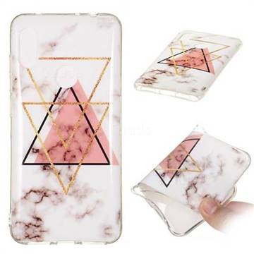 Inverted Triangle Powder Soft TPU Marble Pattern Phone Case for Mi Xiaomi Redmi Note 6