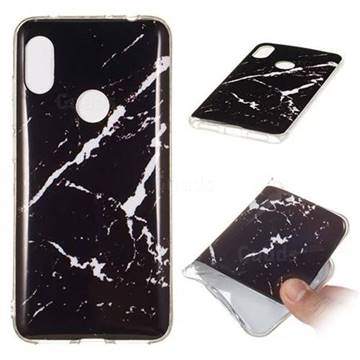 Black Rough white Soft TPU Marble Pattern Phone Case for Mi Xiaomi Redmi Note 6