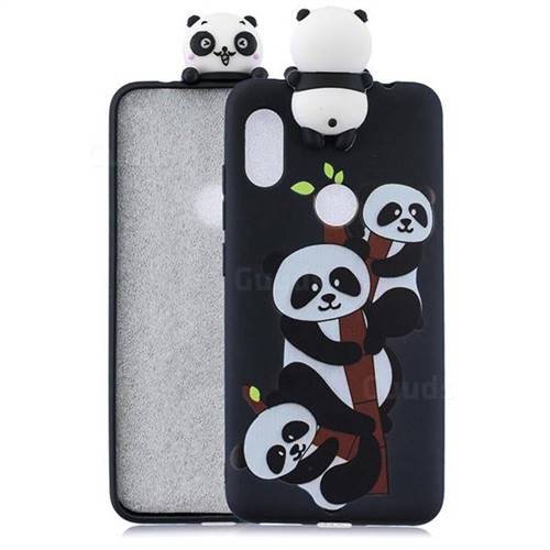 Ascended Panda Soft 3D Climbing Doll Soft Case for Mi Xiaomi Redmi Note 6