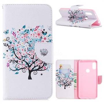 Colorful Tree Leather Wallet Case for Mi Xiaomi Redmi Note 6
