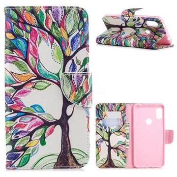 The Tree of Life Leather Wallet Case for Mi Xiaomi Redmi Note 6