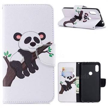 Tree Panda Leather Wallet Case for Mi Xiaomi Redmi Note 6