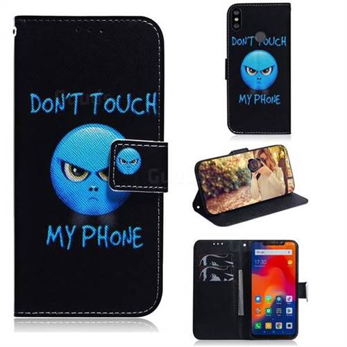 Not Touch My Phone PU Leather Wallet Case for Mi Xiaomi Redmi Note 6