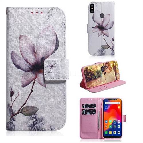 Magnolia Flower PU Leather Wallet Case for Mi Xiaomi Redmi Note 6