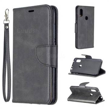 Classic Sheepskin PU Leather Phone Wallet Case for Mi Xiaomi Redmi Note 6 - Black