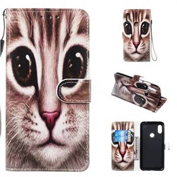 Coffe Cat Smooth Leather Phone Wallet Case for Mi Xiaomi Redmi Note 6