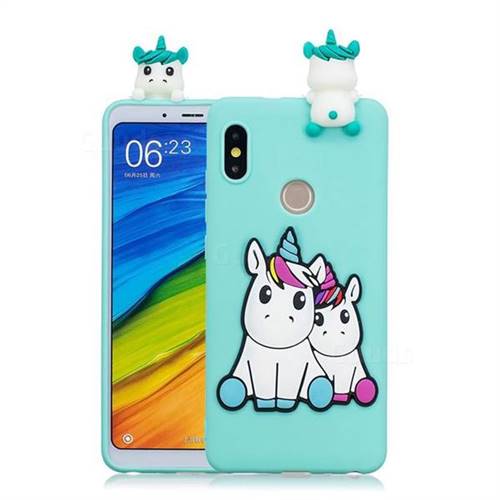 Couple Unicorn Soft 3D Climbing Doll Soft Case for Mi Xiaomi Redmi Note 6 Pro