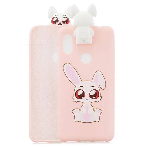 Cute Rabbit Soft 3D Climbing Doll Stand Soft Case for Mi Xiaomi Redmi Note 6 Pro