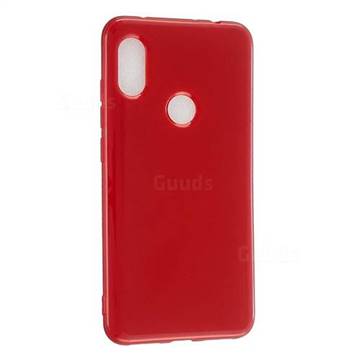 2mm Candy Soft Silicone Phone Case Cover for Mi Xiaomi Redmi Note 6 Pro - Hot Red