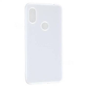 2mm Candy Soft Silicone Phone Case Cover for Mi Xiaomi Redmi Note 6 Pro - White