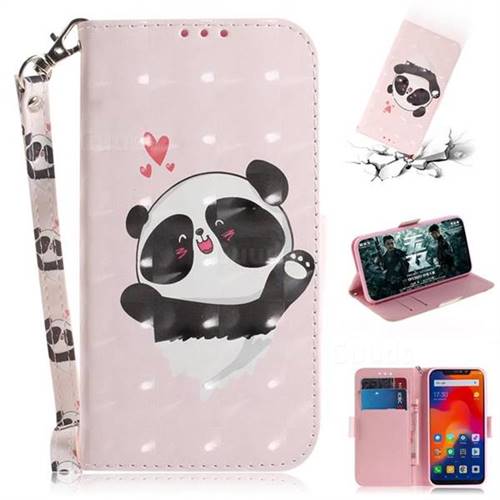 Heart Cat 3D Painted Leather Wallet Phone Case for Mi Xiaomi Redmi Note 6 Pro