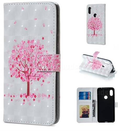 Sakura Flower Tree 3D Painted Leather Phone Wallet Case for Mi Xiaomi Redmi Note 6 Pro