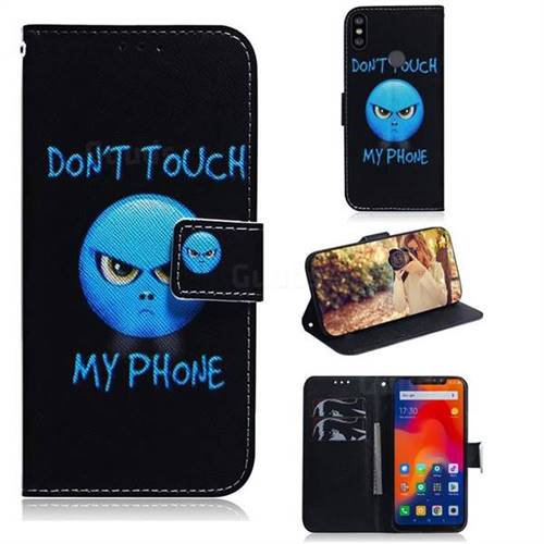 Not Touch My Phone PU Leather Wallet Case for Mi Xiaomi Redmi Note 6 Pro